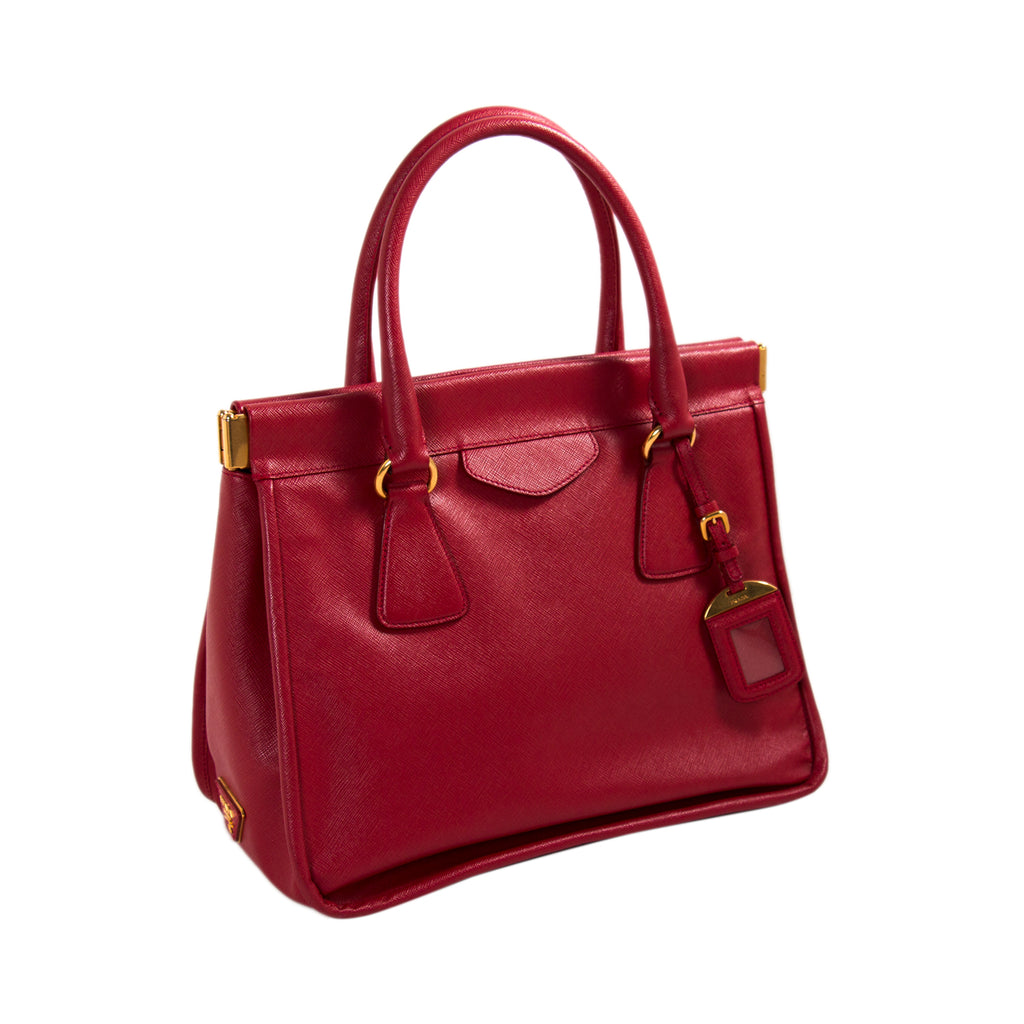 Prada Saffiano Lux Double Handle Tote Bag Bags Prada - Shop authentic new pre-owned designer brands online at Re-Vogue