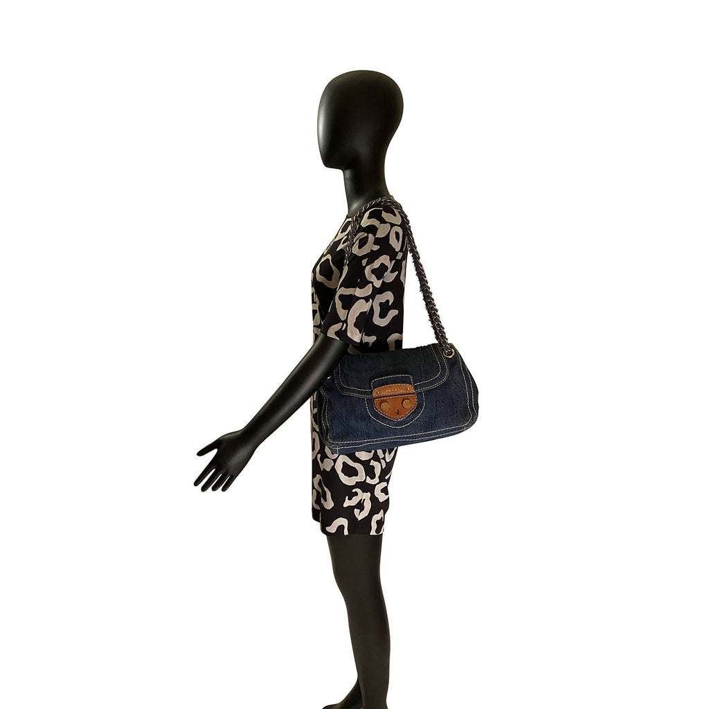 PRADA Denim Exterior Bags & Handbags for Women | Authenticity Guaranteed |  eBay