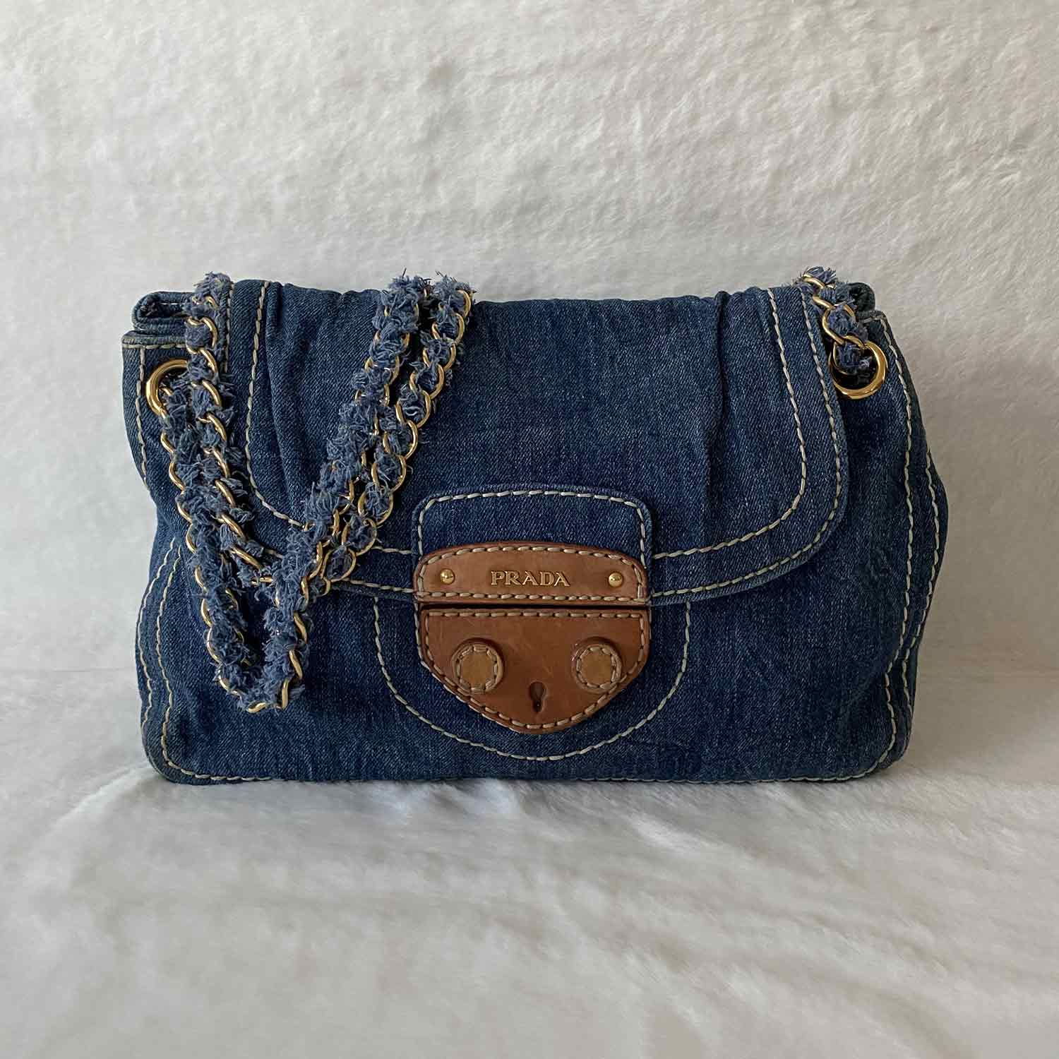 PRADA ショルダーバッグ デニム デニム PRADA(プラダ) ショルダーバッグ・ポシェット(レディース