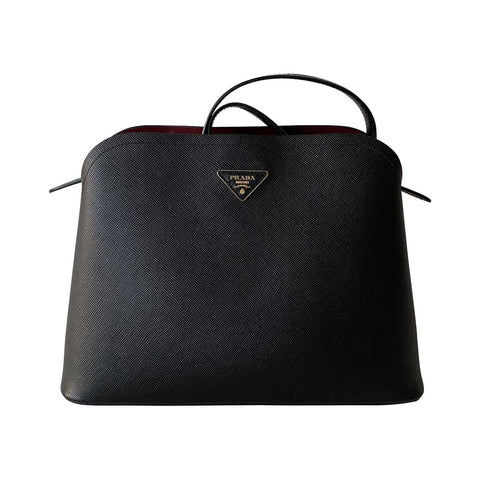 Shop authentic Prada Large Saffiano Lux Double Zip Tote Bag at revogue for  just USD 775.00