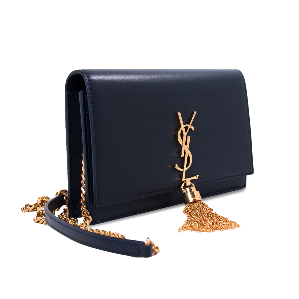 SAINT LAURENT Kate small leather shoulder bag BLACK – Top Quality Yves  Saint Laurent Bags Shop