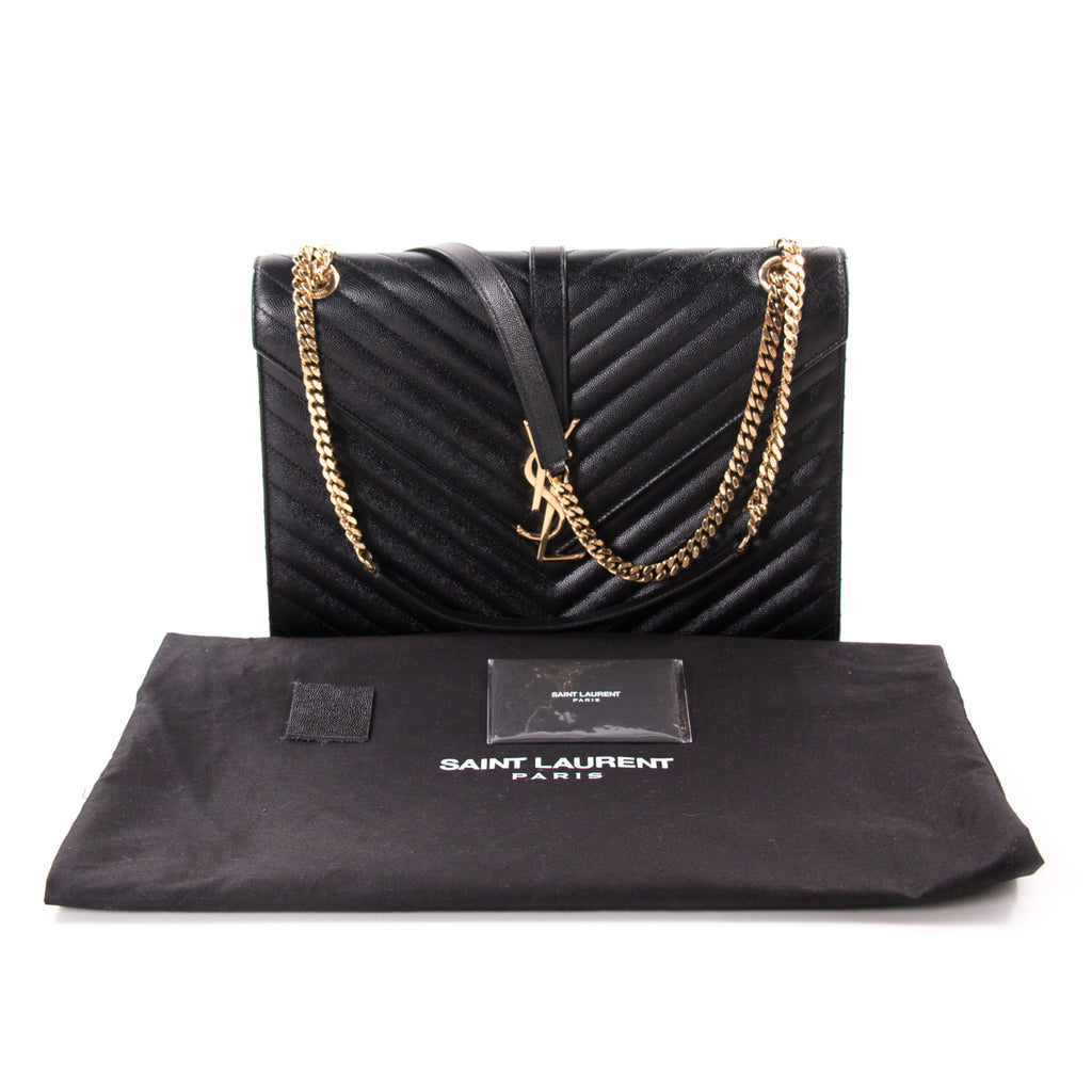 Saint Laurent Monogram Large Quilted Shoulder Bag Bags Yves Saint Laurent - Shop authentic new pre-owned designer brands online at Re-Vogue