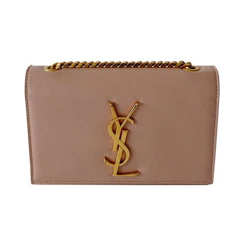 Yves Saint Laurent (Ysl) Belle de Jour Leather Compact Zip Wallet Black