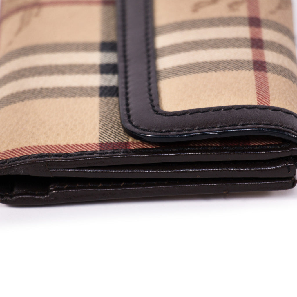 Burberry Haymarket Continental Wallet Accessories Burberry - Shop authentic new pre-owned designer brands online at Re-Vogue