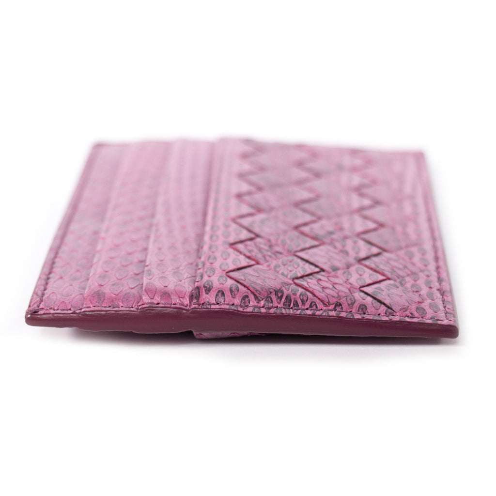 Bottega Veneta Intrecciato Snake Skin Card Holder Accessories Bottega Veneta - Shop authentic new pre-owned designer brands online at Re-Vogue