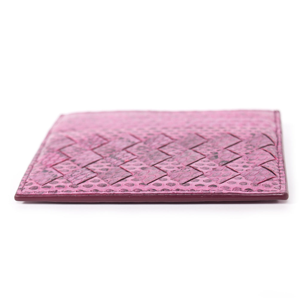 Bottega Veneta Intrecciato Snake Skin Card Holder Accessories Bottega Veneta - Shop authentic new pre-owned designer brands online at Re-Vogue