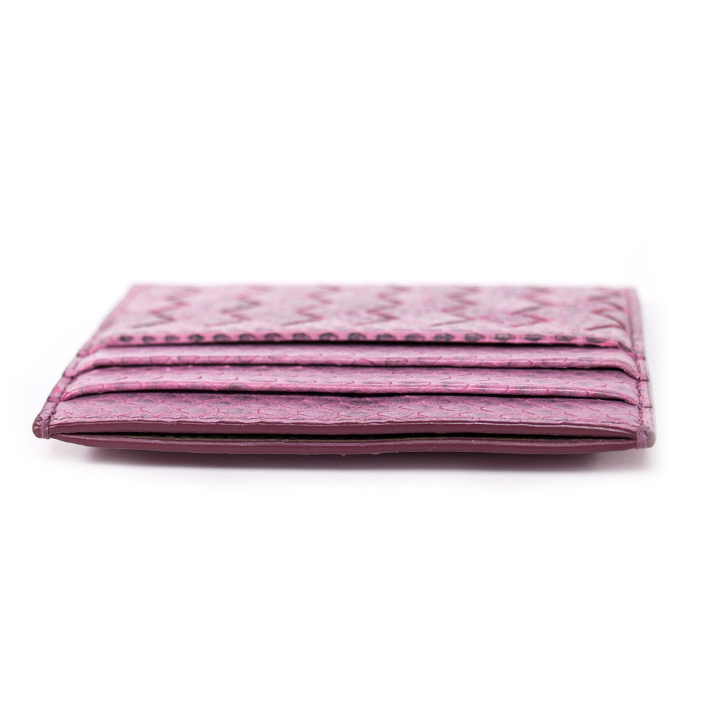 Bottega Veneta Intrecciato Snake Skin Card Holder Accessories Bottega Veneta - Shop authentic new pre-owned designer brands online at Re-Vogue