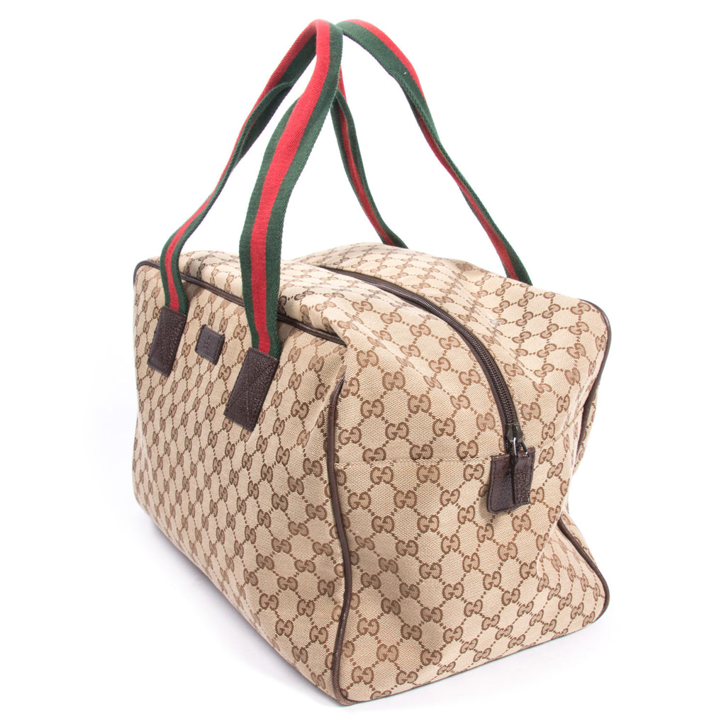 Gucci Web Duffle Bag - revogue