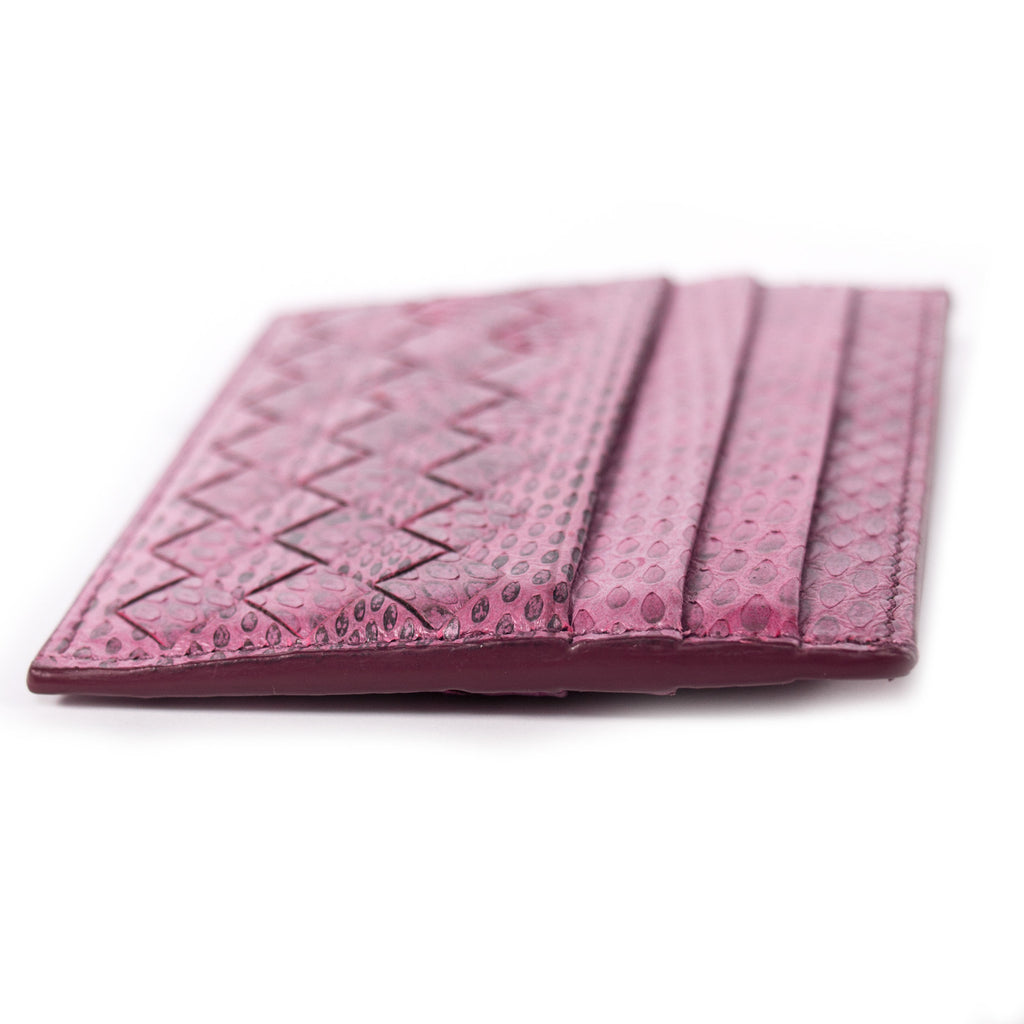 Bottega Veneta Intrecciato Snake Skin Card Holder Accessories Bottega Veneta - Shop authentic new pre-owned designer brands online at Re-Vogue