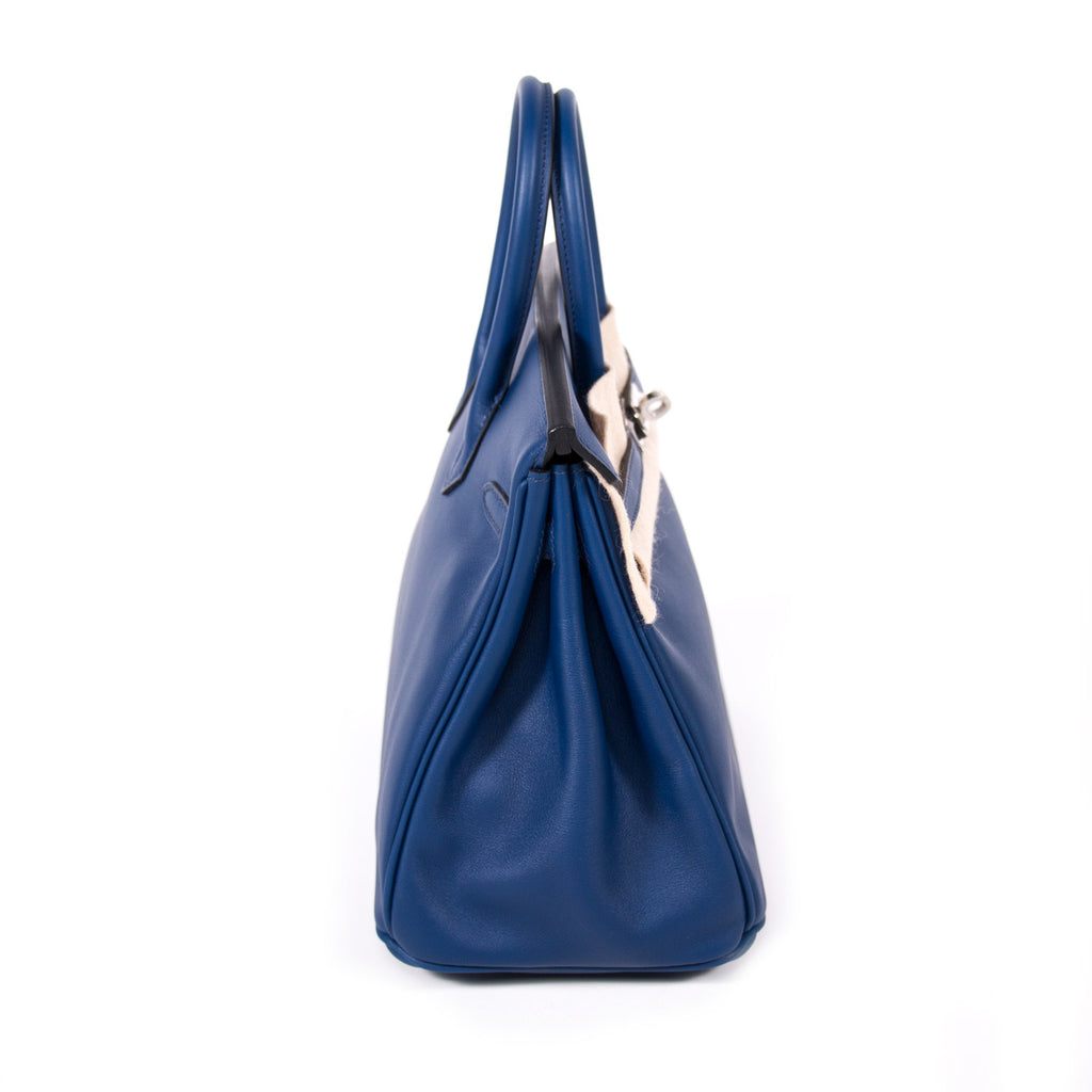 Birkin 25 leather handbag Hermès Black in Leather - 35734783