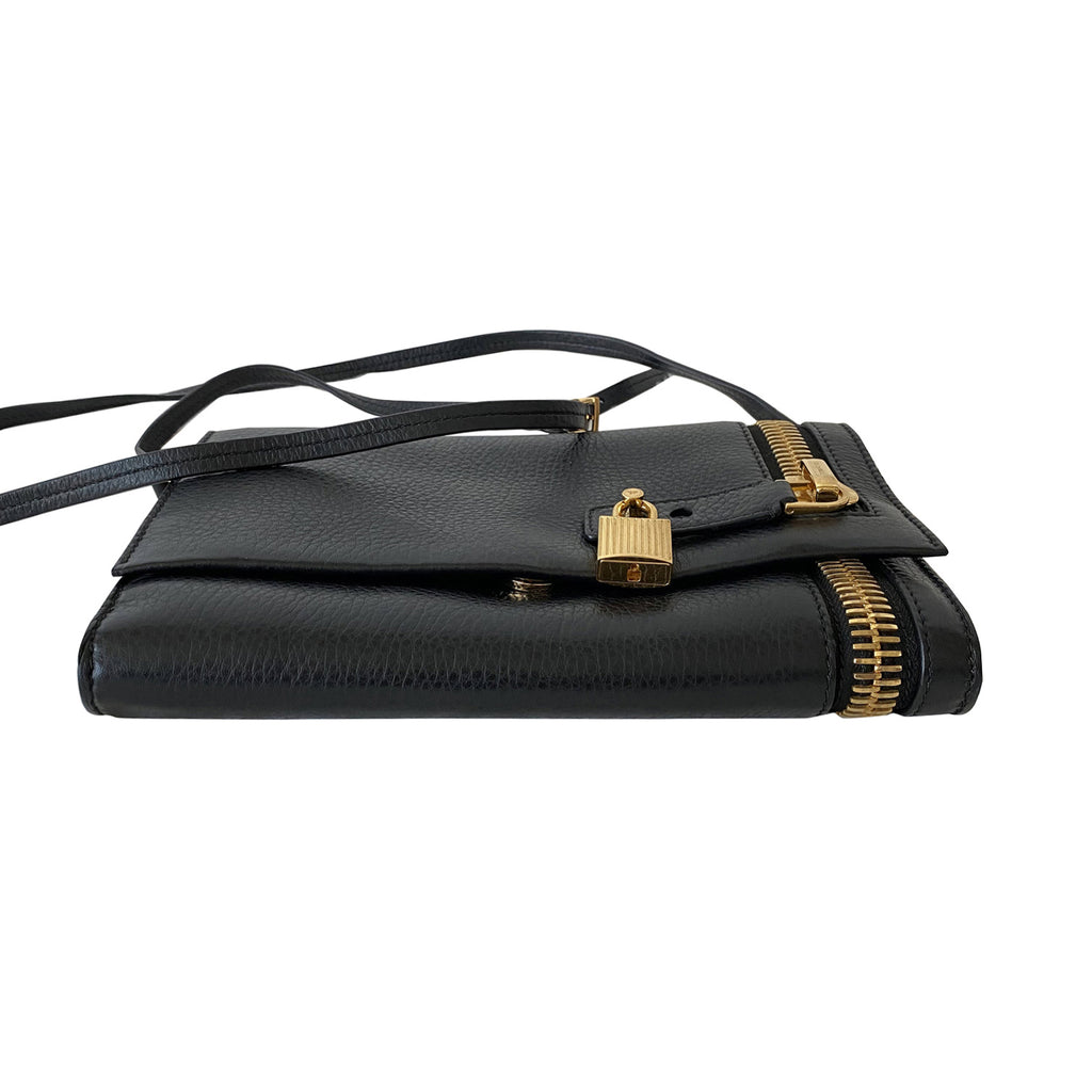 Tom Ford Leather Zipper Crossbody Bag