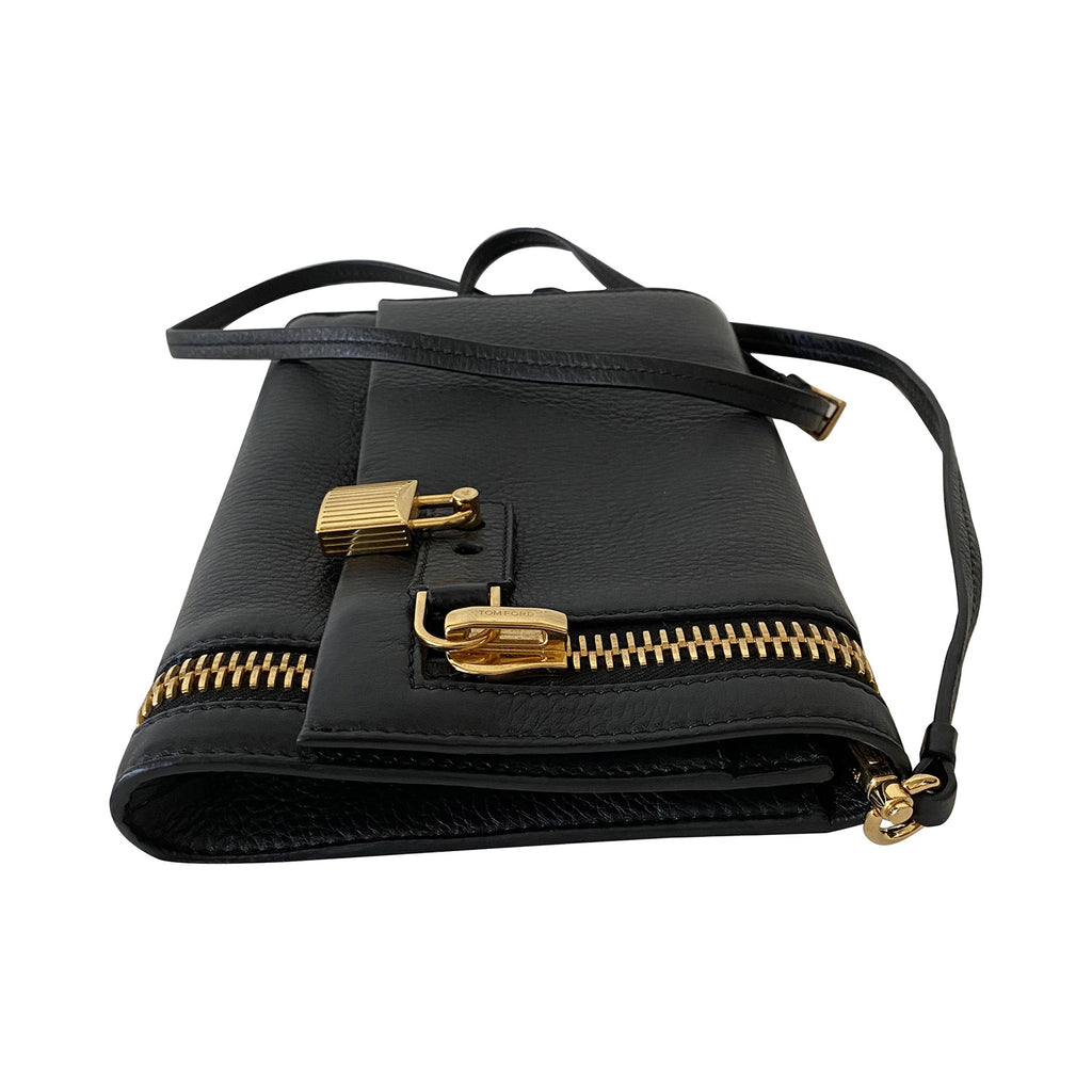 Tom Ford Leather Zipper Crossbody Bag