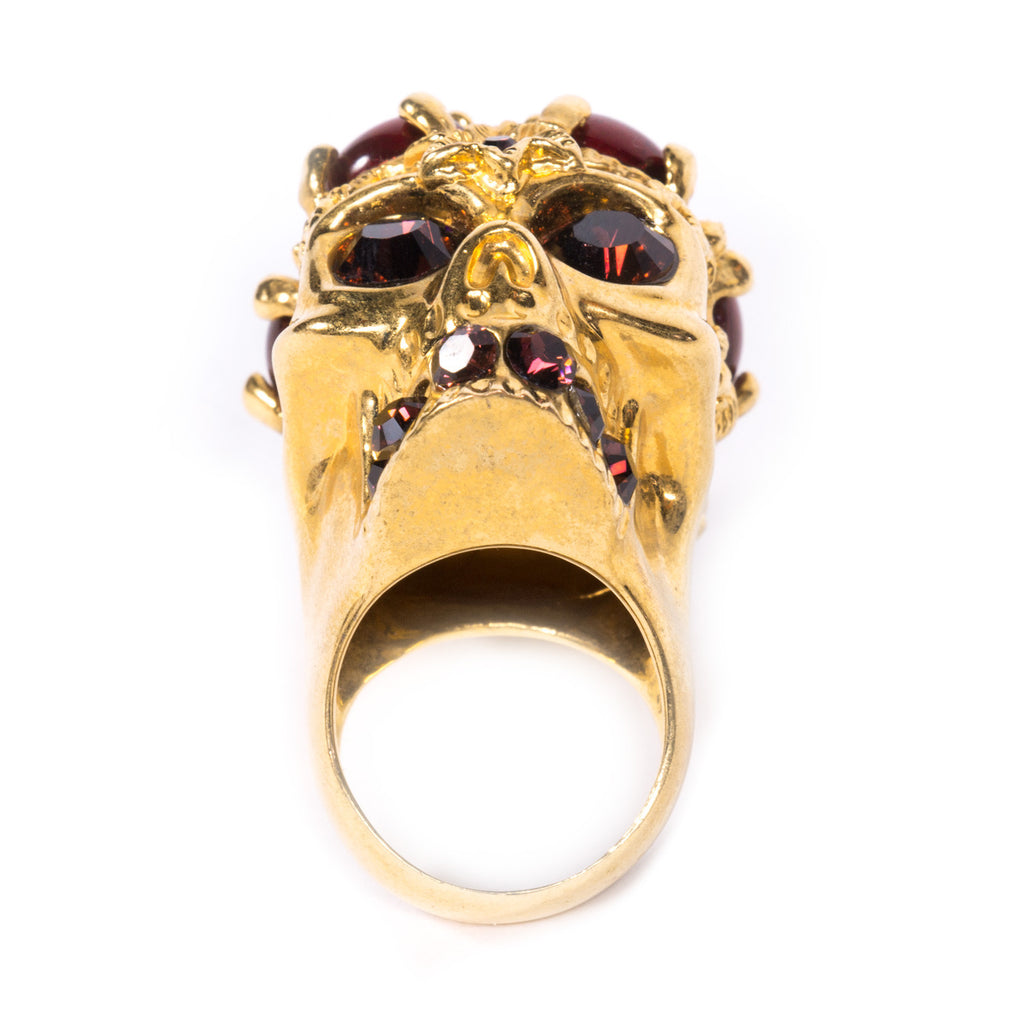 Alexander McQueen Skull Ring - revogue