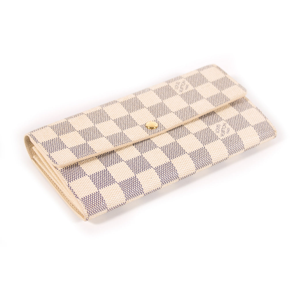 Louis Vuitton Damier Azur Sarah Wallet Accessories Louis Vuitton - Shop authentic new pre-owned designer brands online at Re-Vogue