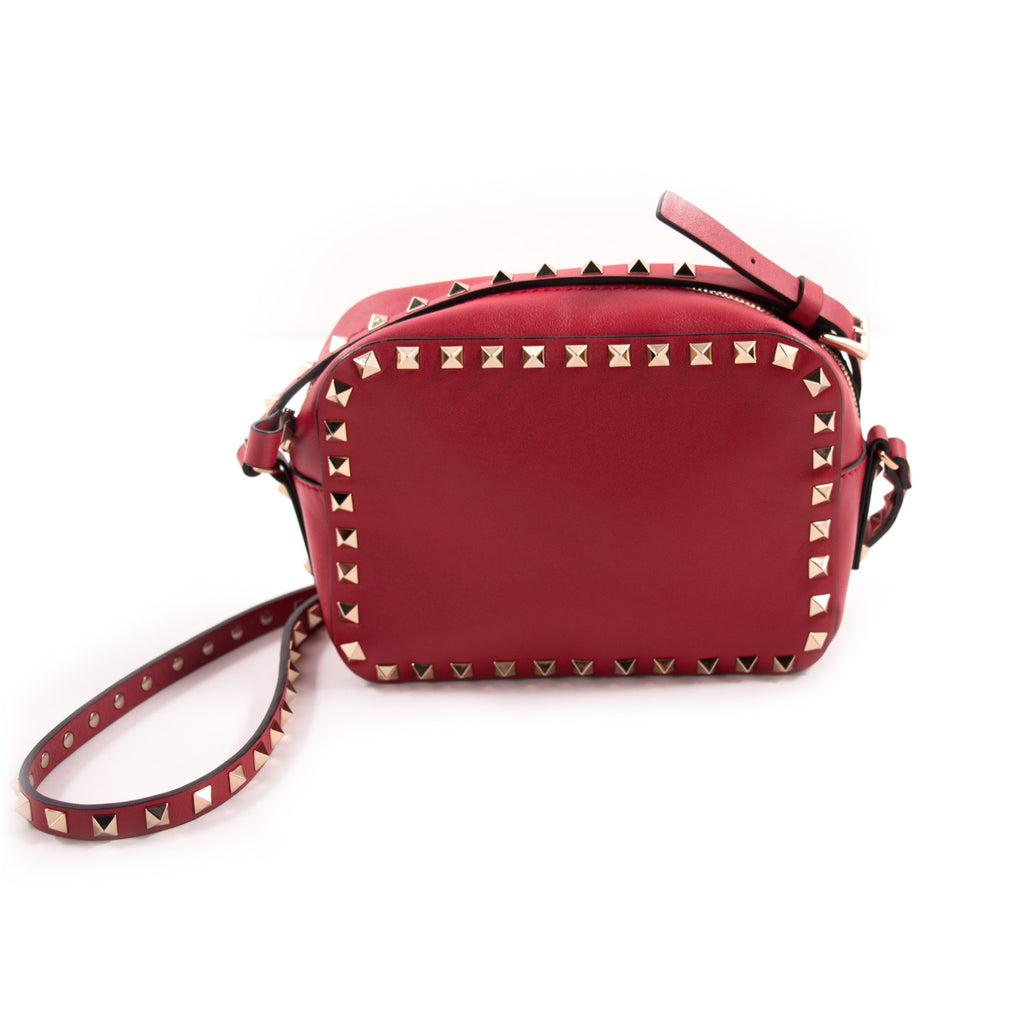 Authentic Valentino Garavani Rockstud Mini Crossbody Camera Bag