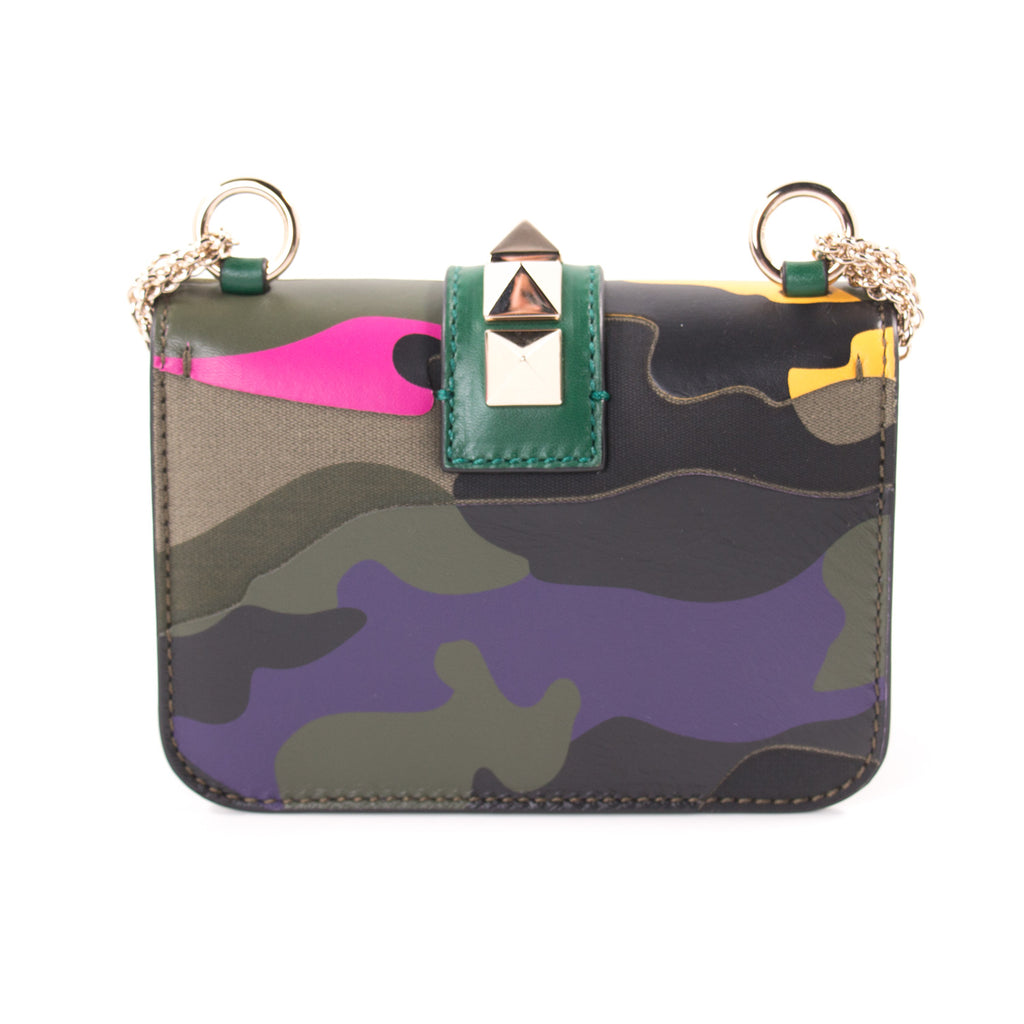 Valentino Camo Glam Lock Rockstud Bag Bags Valentino - Shop authentic new pre-owned designer brands online at Re-Vogue