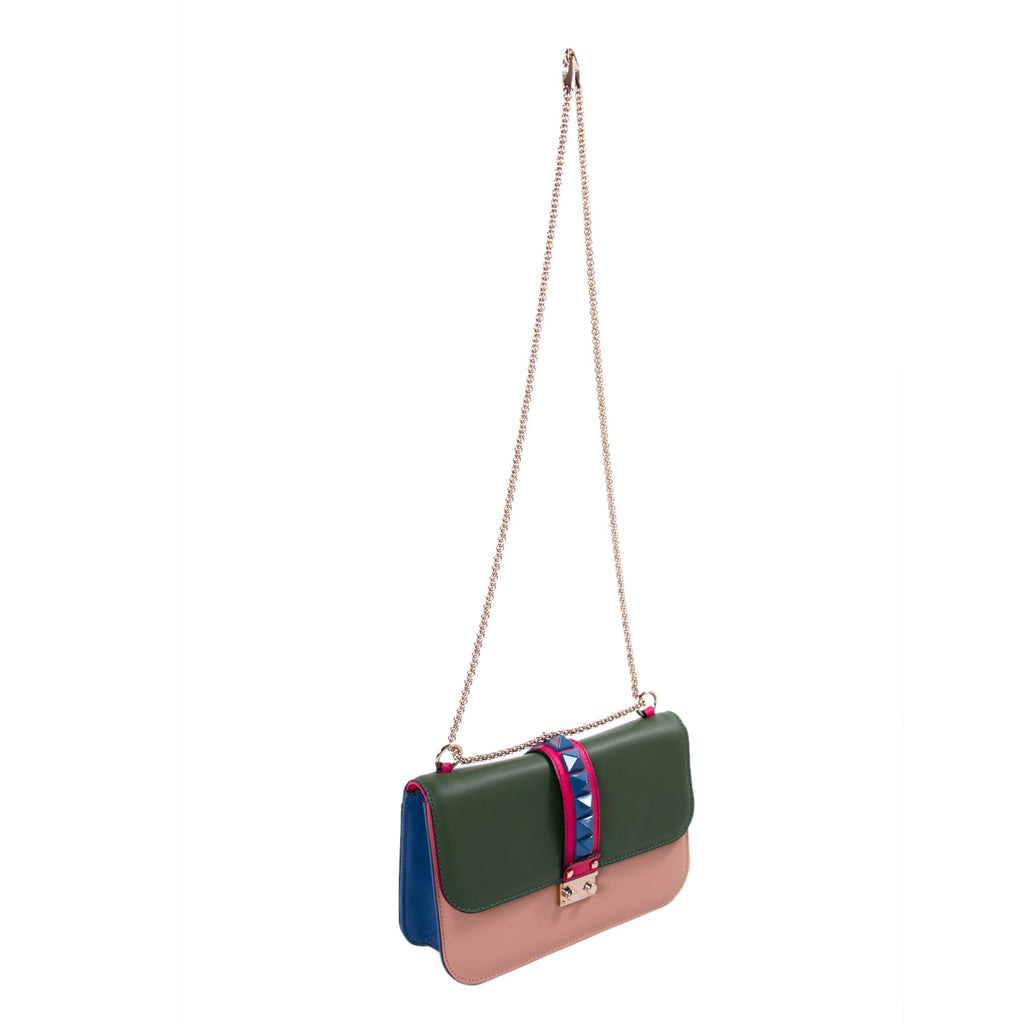 Valentino Rockstud Glam Lock Flap Bag Bags Valentino - Shop authentic new pre-owned designer brands online at Re-Vogue