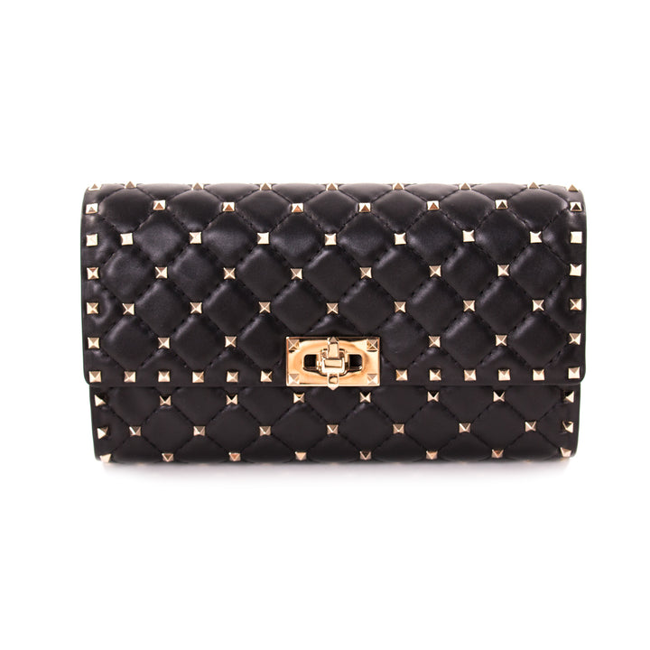 Valentino Quilted Rockstud Wallet on Chain Bags Valentino - Shop authentic new pre-owned designer brands online at Re-Vogue
