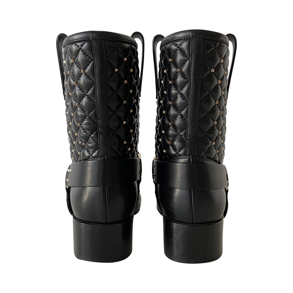 Valentino Studded Accent Combat Boots