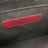 Valentino Rockstud Leather Flap Clutch