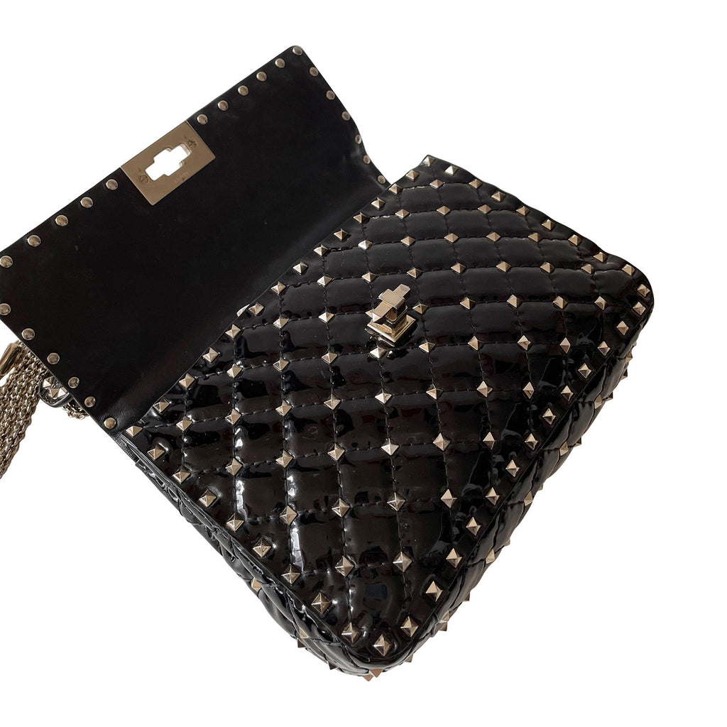 Valentino Rockstud Spike Medium Chain Shoulder Bag