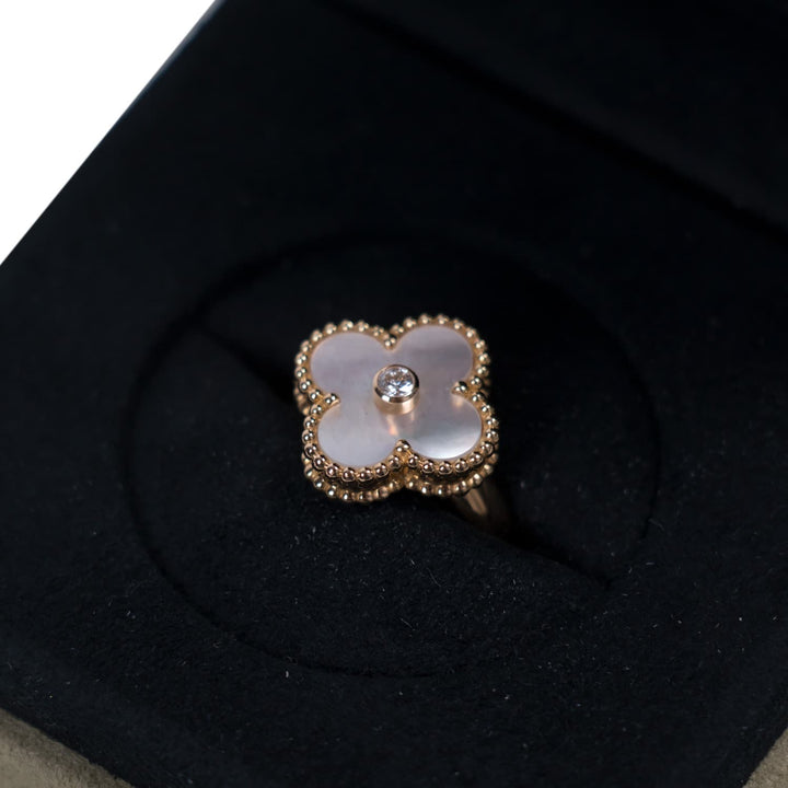 Van Cleef & Arpels Alhambra Diamond Ring Accessories Van Cleef & Arpels - Shop authentic new pre-owned designer brands online at Re-Vogue
