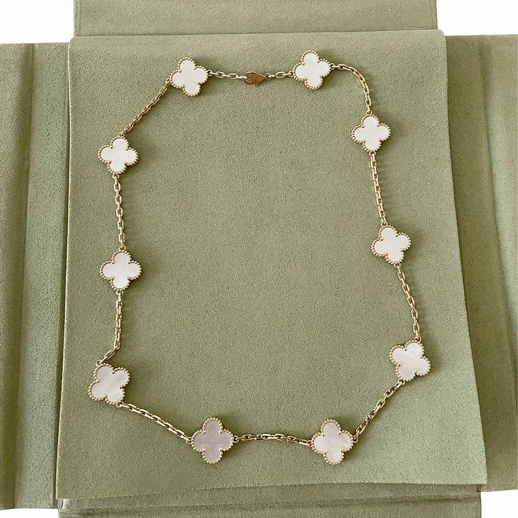 Van Cleef & Arpels Vintage Alhambra 10 Motifs Necklace