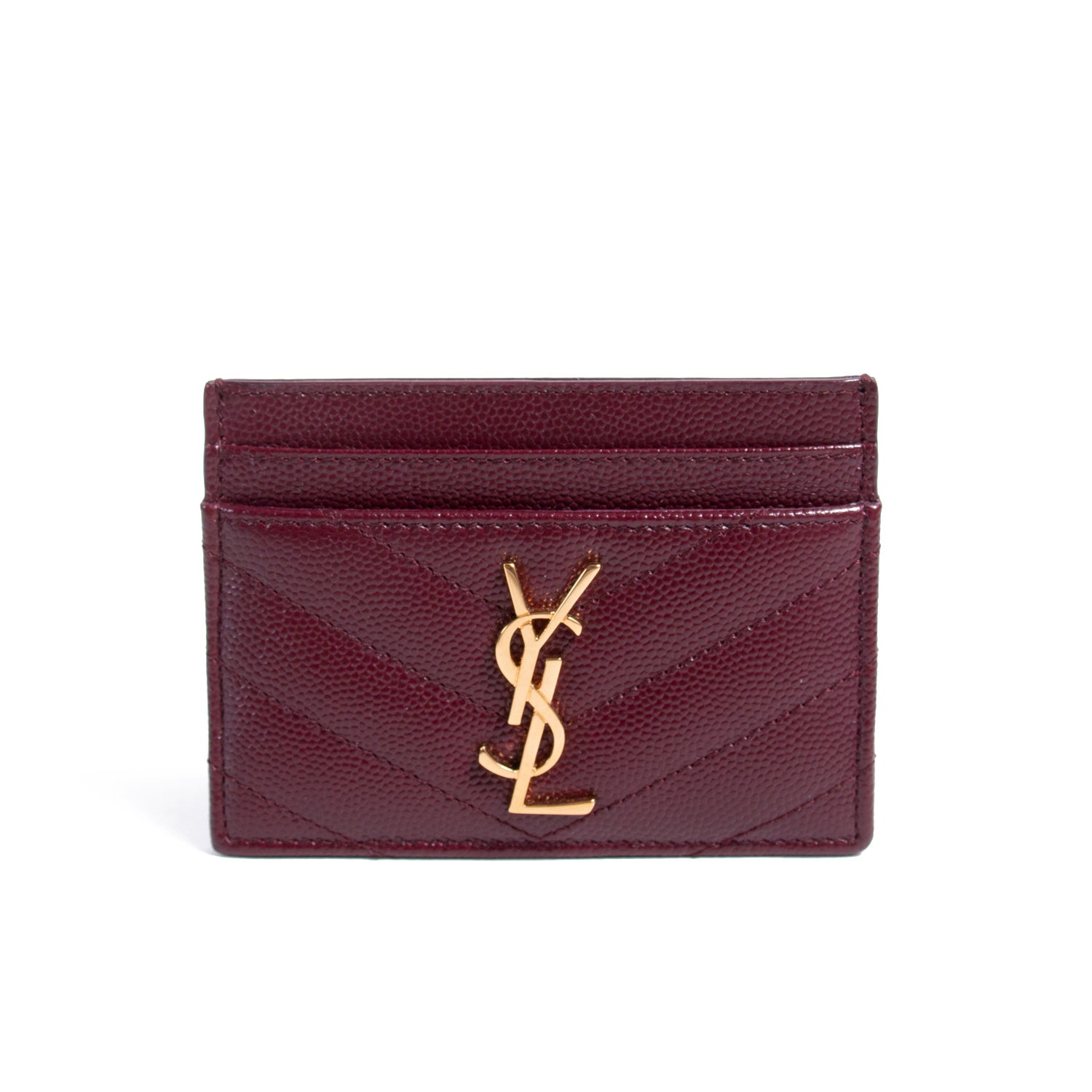 Ysl burgundy wallet Clearance