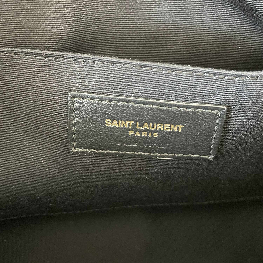 Saint Laurent Lou Matelassé Metallic Leather Camera Bag in Pink