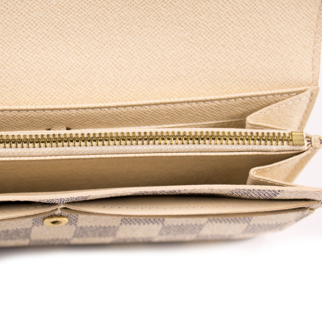 Louis Vuitton Damier Azur Sarah Wallet Accessories Louis Vuitton - Shop authentic new pre-owned designer brands online at Re-Vogue